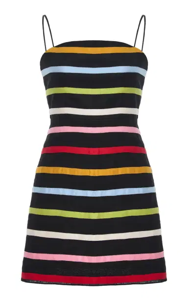 Cala de la Cruz Roma Striped Linen Mini Dress | Thumbnail 1 Cala de la Cruz Roma Striped Linen Mini Dress | Thumbnail 1
