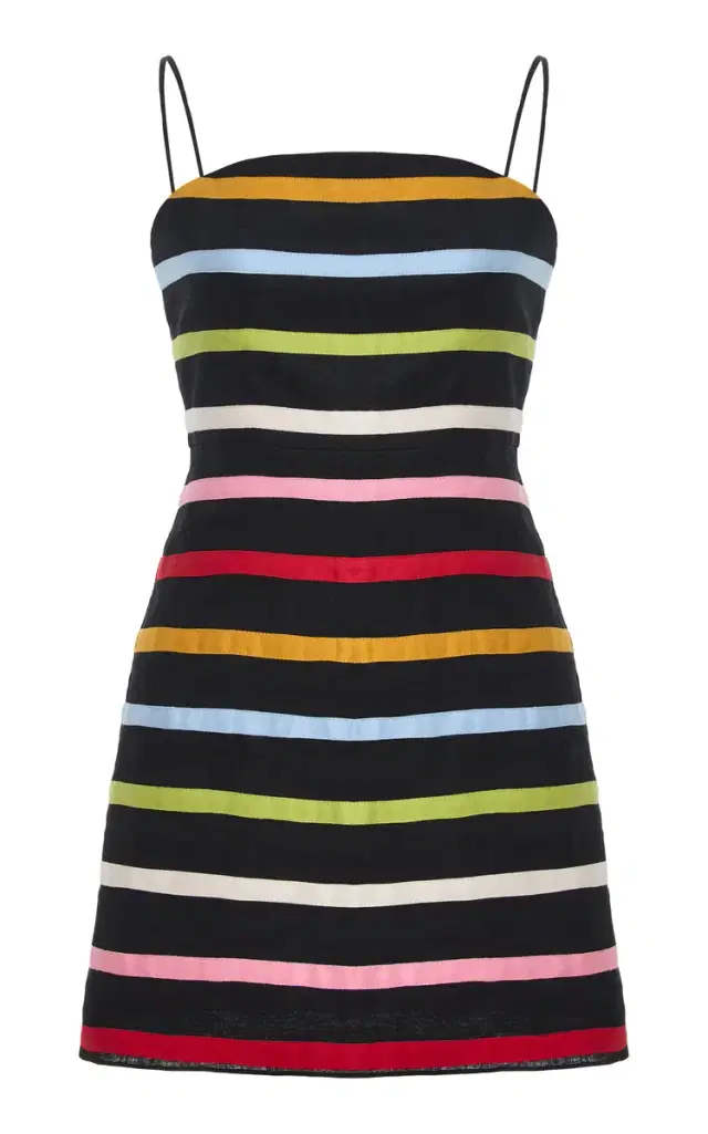 Roma Striped Linen Mini Dress