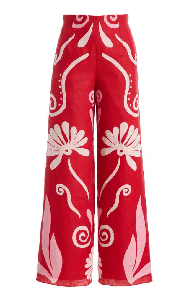 Cala de la Cruz Exclusive Toya Linen Wide-Leg Pants