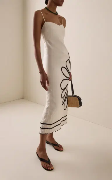 Cala de la Cruz Exclusive Paloma Embroidered Linen Midi Dress | Thumbnail 2 Cala de la Cruz Exclusive Paloma Embroidered Linen Midi Dress | Thumbnail 2