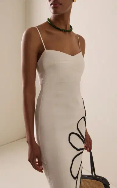Cala de la Cruz Exclusive Paloma Embroidered Linen Midi Dress | Thumbnail 3 Cala de la Cruz Exclusive Paloma Embroidered Linen Midi Dress | Thumbnail 3