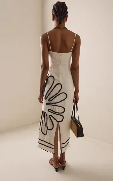 Cala de la Cruz Exclusive Paloma Embroidered Linen Midi Dress | Thumbnail 4 Cala de la Cruz Exclusive Paloma Embroidered Linen Midi Dress | Thumbnail 4
