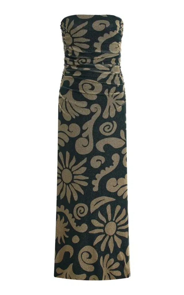 Cala de la Cruz Daphne Printed Poplin Maxi Dress
