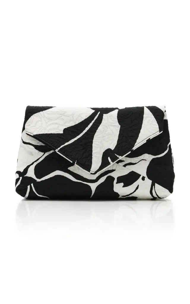 Dries Van Noten Printed Cotton-Blend Envelope Clutch