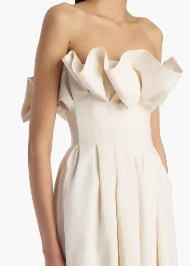 Khaite Claude Dress In Cream | Thumbnail 4 Khaite Claude Dress In Cream | Thumbnail 4