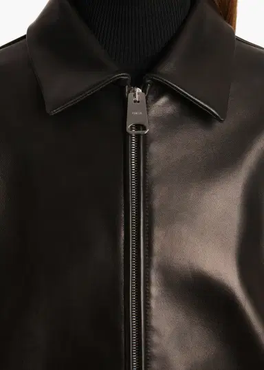 Khaite Jackson Jacket In Black Leather | Thumbnail 5
