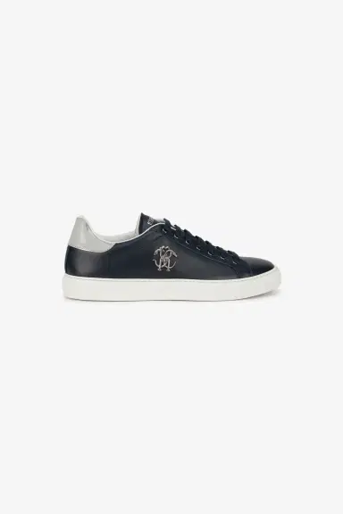 Roberto Cavalli - Male Low-top Blue/antique Nikel | Thumbnail 2 Roberto Cavalli - Male Low-top Blue/antique Nikel | Thumbnail 2
