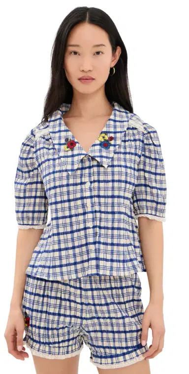 Lisa Says Gah Sam Top Cornflower L | Thumbnail 1 Lisa Says Gah Sam Top Cornflower L | Thumbnail 1