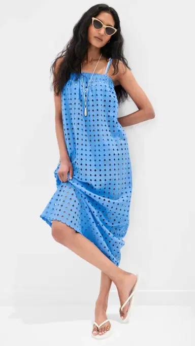 LE BOP Camille Maxi Dress arina Blue | Thumbnail 2