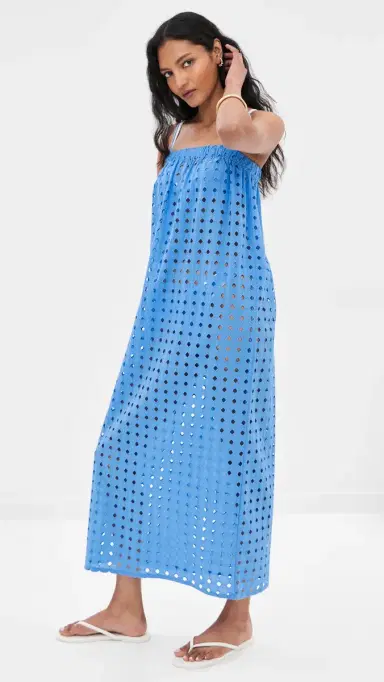 LE BOP Camille Maxi Dress arina Blue | Thumbnail 4