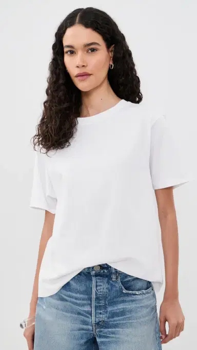 Good American The Oversized Tee White001 | Thumbnail 2