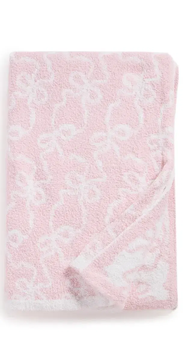 LoveShackFancy Teddy Bow Blanket Pastry Pink One Size