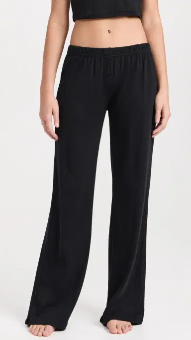 COUCOU The Pointelle Pants Black M | Thumbnail 2 COUCOU The Pointelle Pants Black M | Thumbnail 2