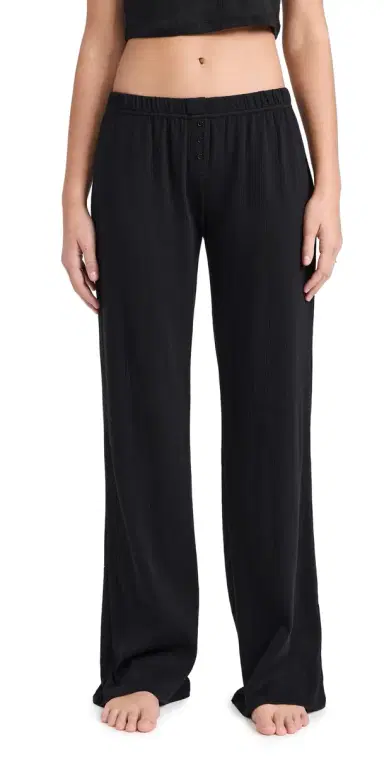 COUCOU The Pointelle Pants Black M | Thumbnail 1 COUCOU The Pointelle Pants Black M | Thumbnail 1