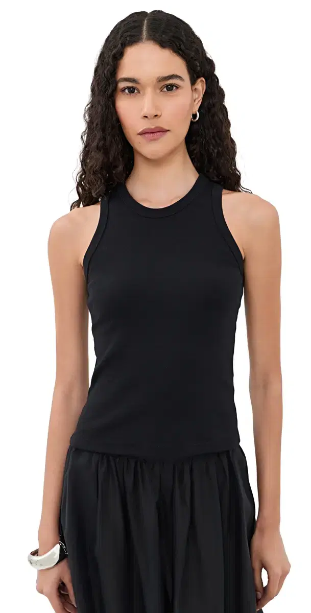 Nando High Neck Tank Black