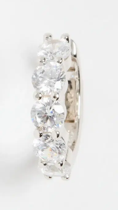 Shashi Bianca Ear Cuff White Gold | Thumbnail 2