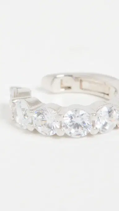 Shashi Bianca Ear Cuff White Gold | Thumbnail 4