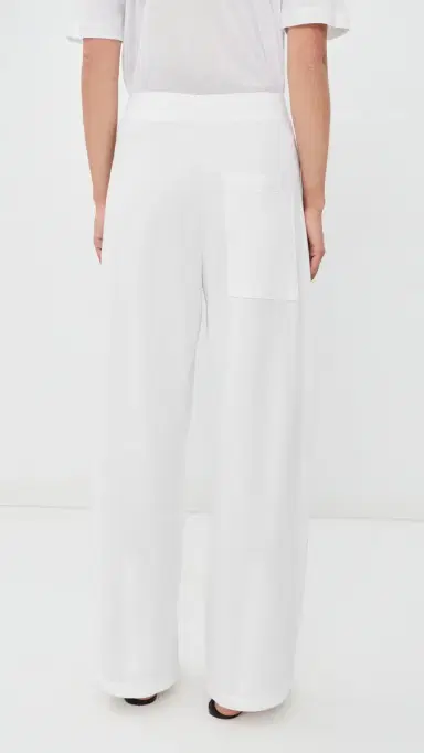Tibi ightweight Sweatshirting Winslow Pants White | Thumbnail 3 Tibi ightweight Sweatshirting Winslow Pants White | Thumbnail 3