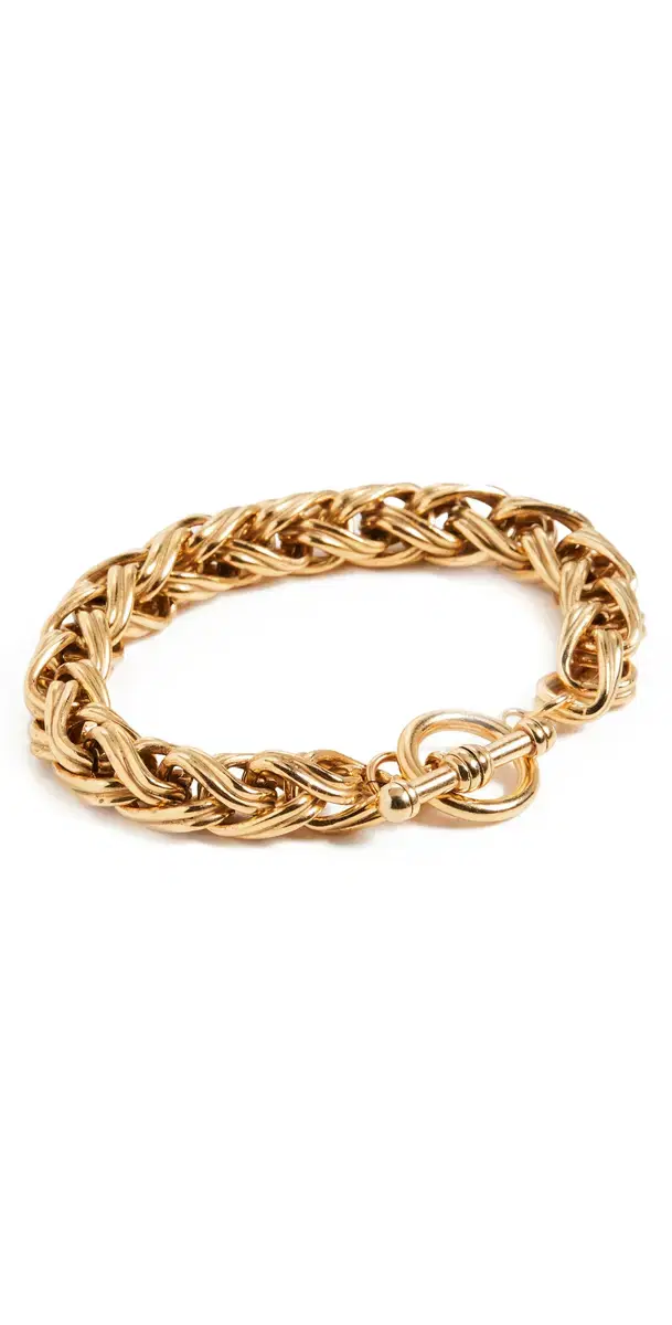 Brinker + Eliza Twist Bracelet Gold One Size