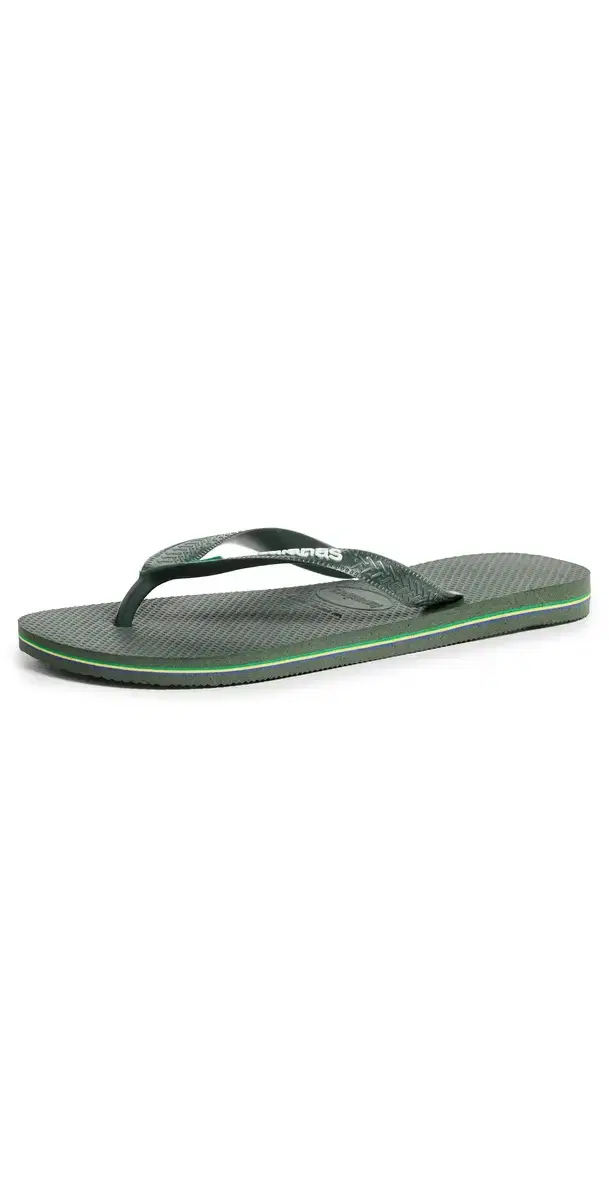 Havaianas Brazil Logo Sandals Green Olive M 8 / W 9/10