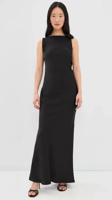 Runaway the Label Zurina Maxi Dress Black | Thumbnail 3