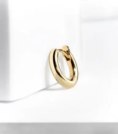 Spinelli Kilcollin Mini Microhoop 18kt yellow gold single earring | Thumbnail 5