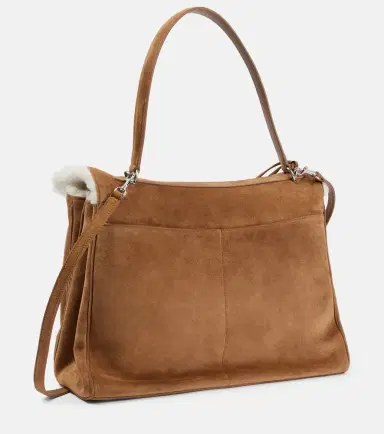 Balenciaga Rodeo Large shearling-lined suede shoulder bag | Thumbnail 5 Balenciaga Rodeo Large shearling-lined suede shoulder bag | Thumbnail 5