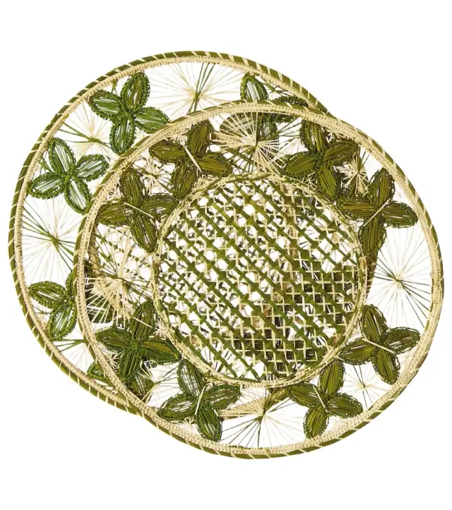 Cabana Louloudi set of 2 wicker placemats