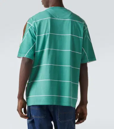 Prada Striped cotton jersey T-shirt | Thumbnail 2 Prada Striped cotton jersey T-shirt | Thumbnail 2