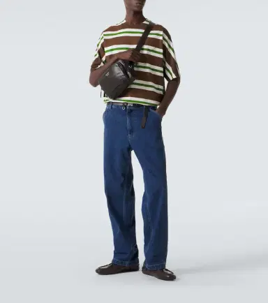 Prada Striped cotton jersey T-shirt | Thumbnail 5 Prada Striped cotton jersey T-shirt | Thumbnail 5