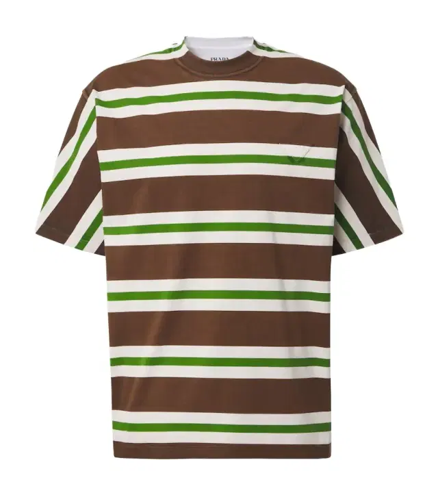 Striped cotton jersey T-shirt