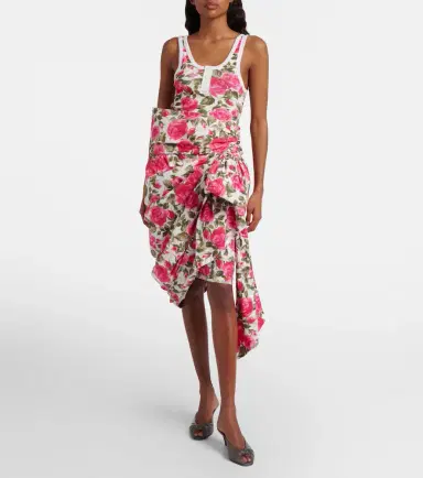 Chloé Chloé Floral bow-detail cotton miniskirt | Thumbnail 2