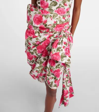 Chloé Chloé Floral bow-detail cotton miniskirt | Thumbnail 3