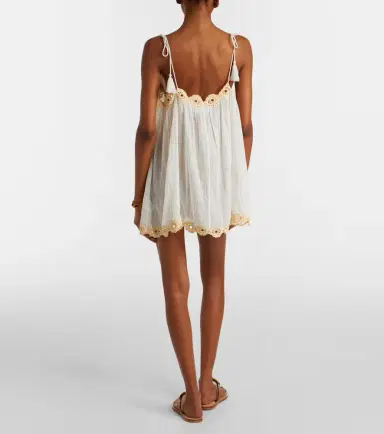 Ulla Johnson Tula crochet-trimmed cotton beach dress | Thumbnail 4
