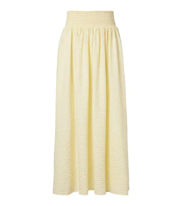 Montce Millie gingham cotton maxi skirt