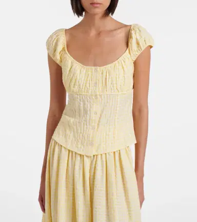 Montce Millie gingham top | Thumbnail 2