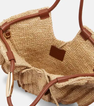 Zimmermann Goldentime Small raffia top-handle bag | Thumbnail 3