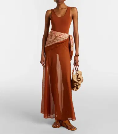 Zimmermann Goldentime Small raffia top-handle bag | Thumbnail 4