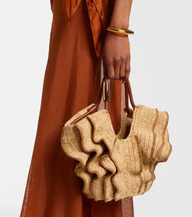 Zimmermann Goldentime Small raffia top-handle bag | Thumbnail 6