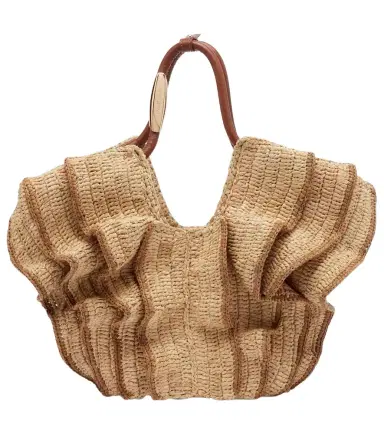 Zimmermann Goldentime Small raffia top-handle bag | Thumbnail 1