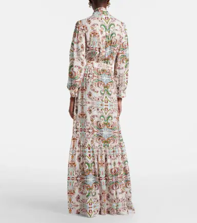 Melissa Odabash Skylar tie-neck printed maxi dress | Thumbnail 5