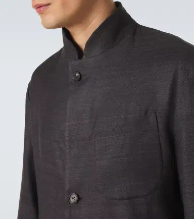 Saman Amel Nehru silk jacket | Thumbnail 4