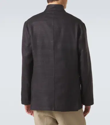 Saman Amel Nehru silk jacket | Thumbnail 7