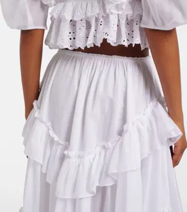 Chloe Chloé Cotton midi skirt | Thumbnail 3 Chloe Chloé Cotton midi skirt | Thumbnail 3