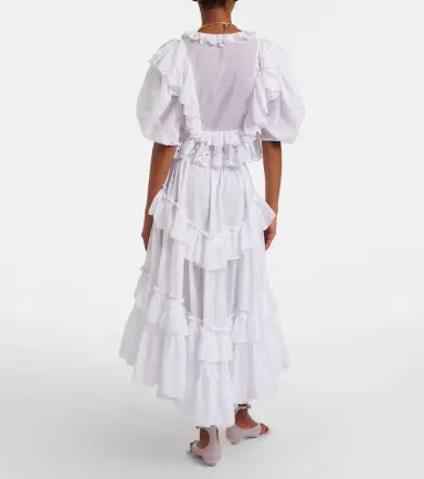 Chloe Chloé Cotton midi skirt | Thumbnail 4 Chloe Chloé Cotton midi skirt | Thumbnail 4