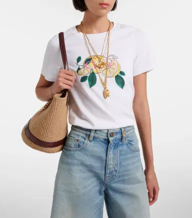 Chloé Chloé Printed cotton T-shirt | Thumbnail 2 Chloé Chloé Printed cotton T-shirt | Thumbnail 2