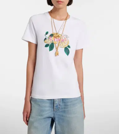 Chloé Chloé Printed cotton T-shirt | Thumbnail 4 Chloé Chloé Printed cotton T-shirt | Thumbnail 4