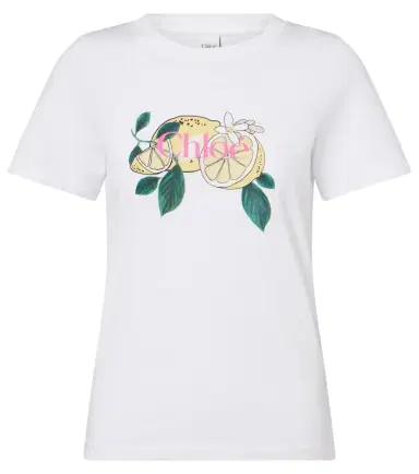Chloé Chloé Printed cotton T-shirt | Thumbnail 1 Chloé Chloé Printed cotton T-shirt | Thumbnail 1