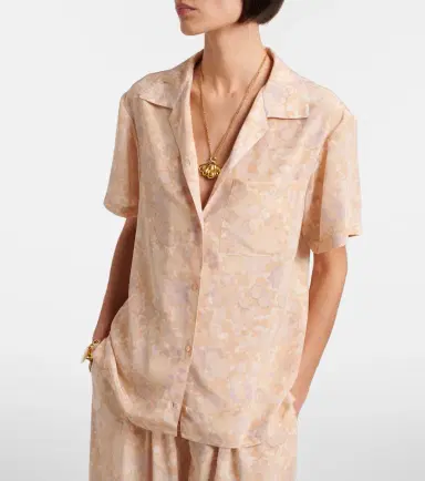 Chloé Chloé Floral silk bowling shirt | Thumbnail 2