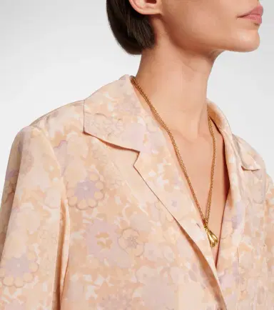 Chloé Chloé Floral silk bowling shirt | Thumbnail 4